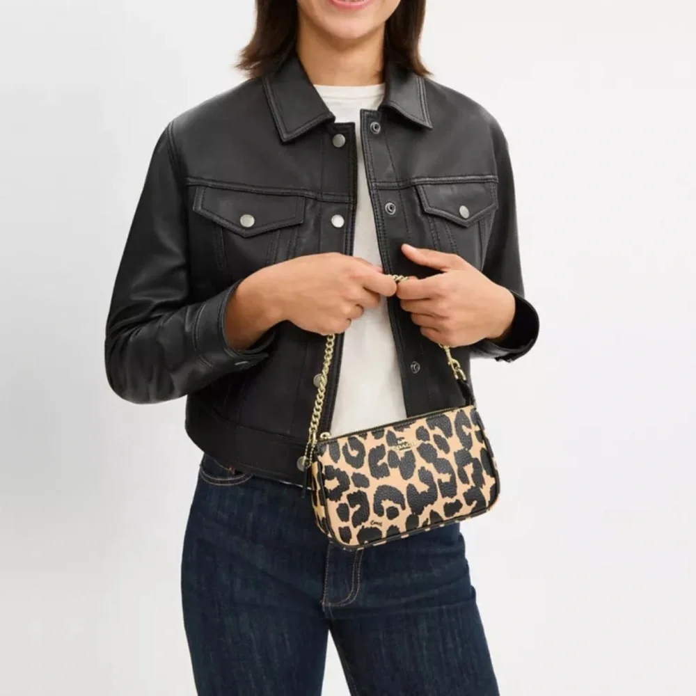 NWT！3PCS COACH Nolita 19 With Leopard Print（CBM66）fast shipping MOTHER DAY GIFT - Picture 14 of 15